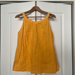Golden Yellow Sleeveless Women's Top